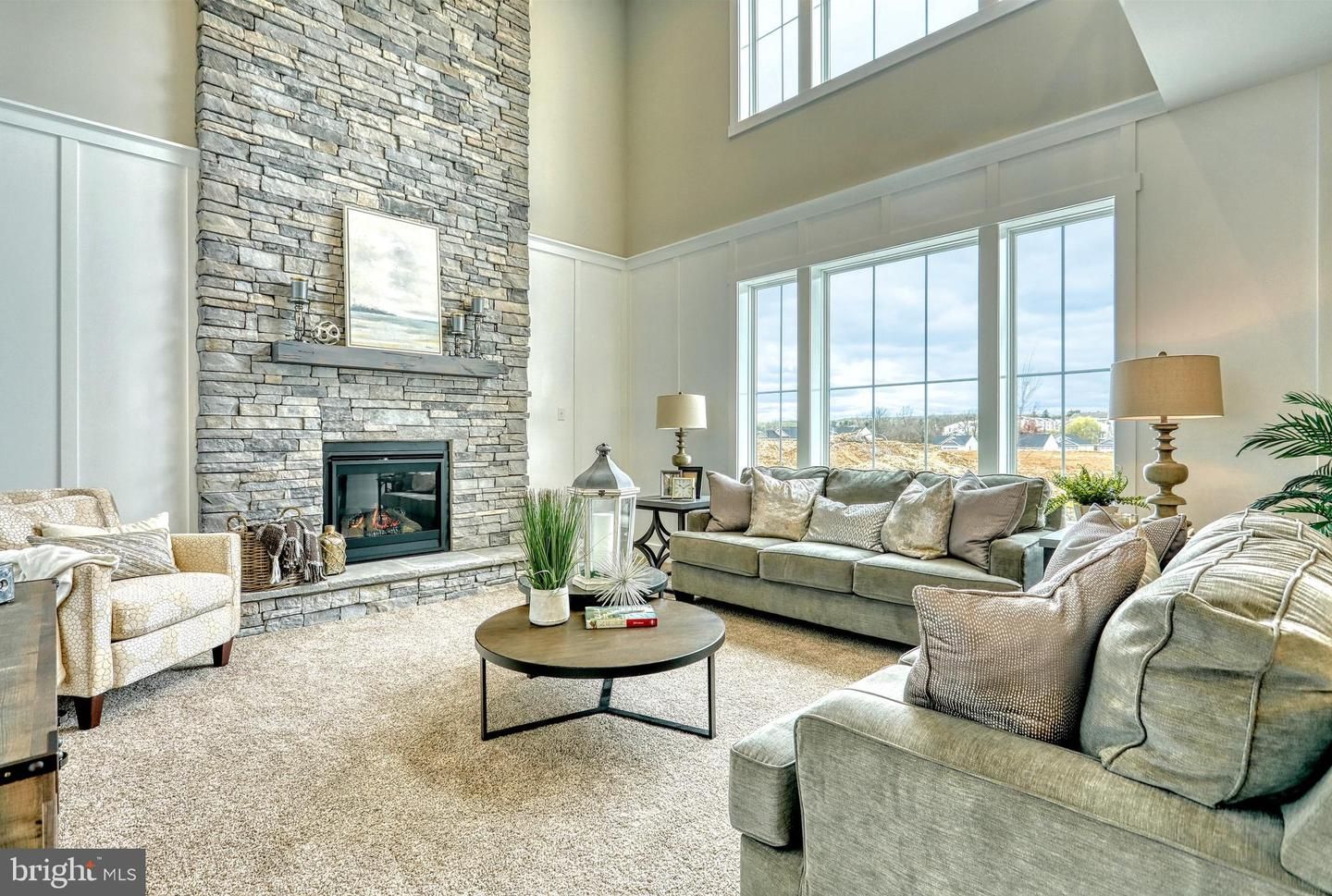 Fireplace, Interior, Living room, Stone Walls