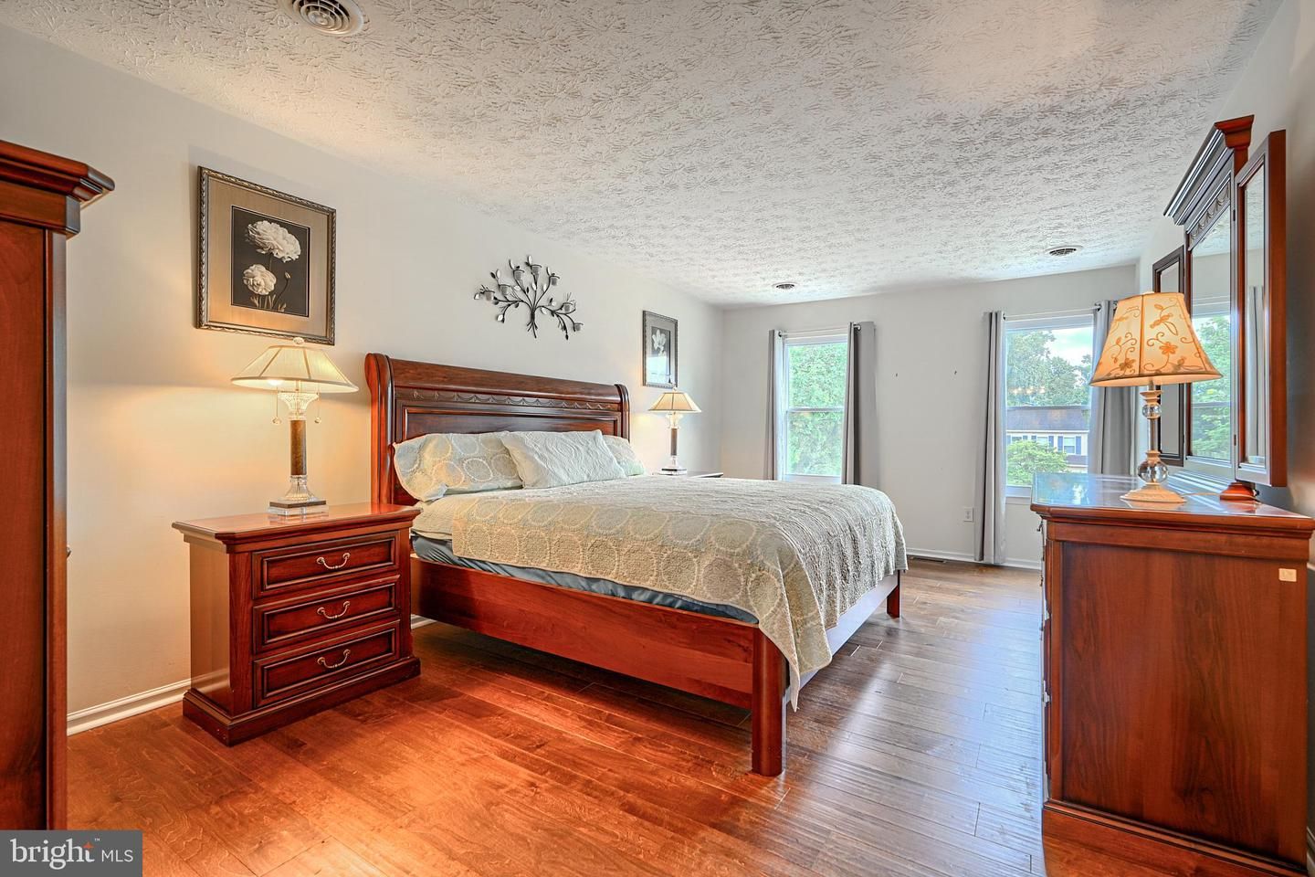 Bedroom, Interior, Wood Texture Flooring