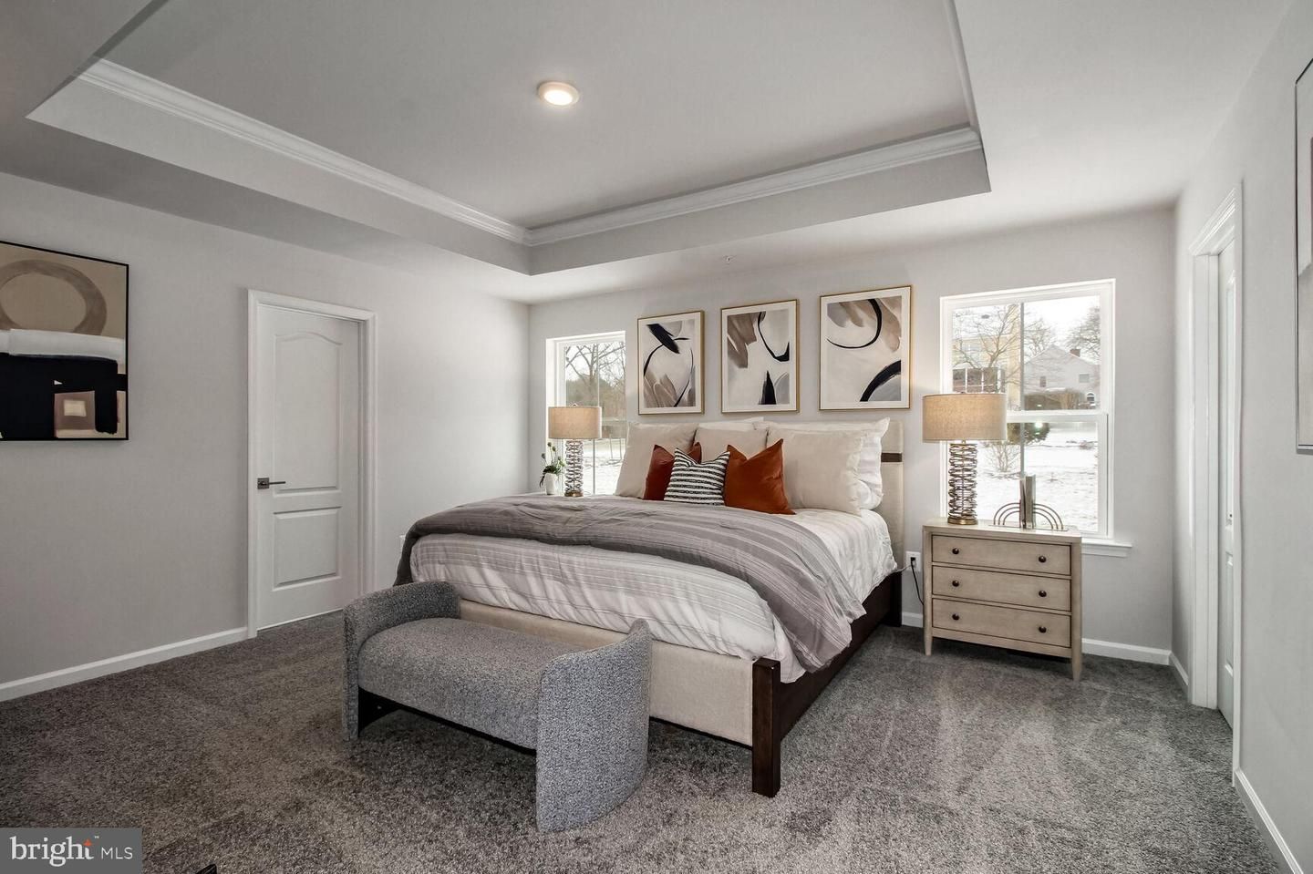 Bedroom, Interior, Recessed Lighting