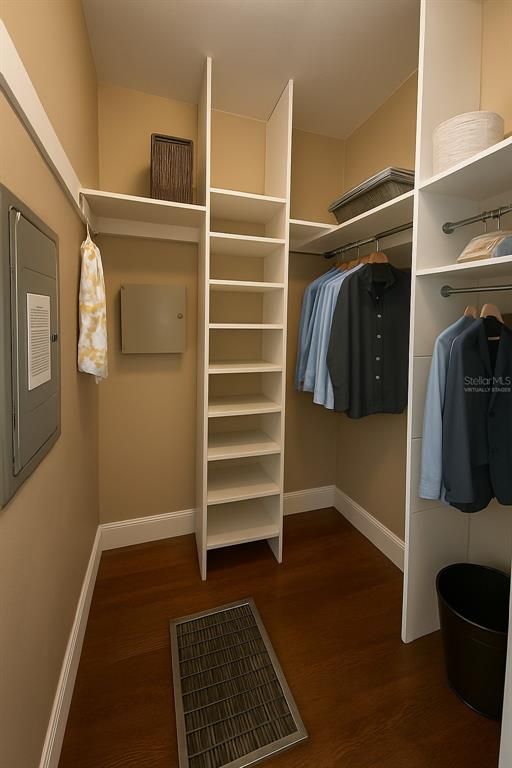 Interior, Walk-in Closets, Wood Texture Flooring