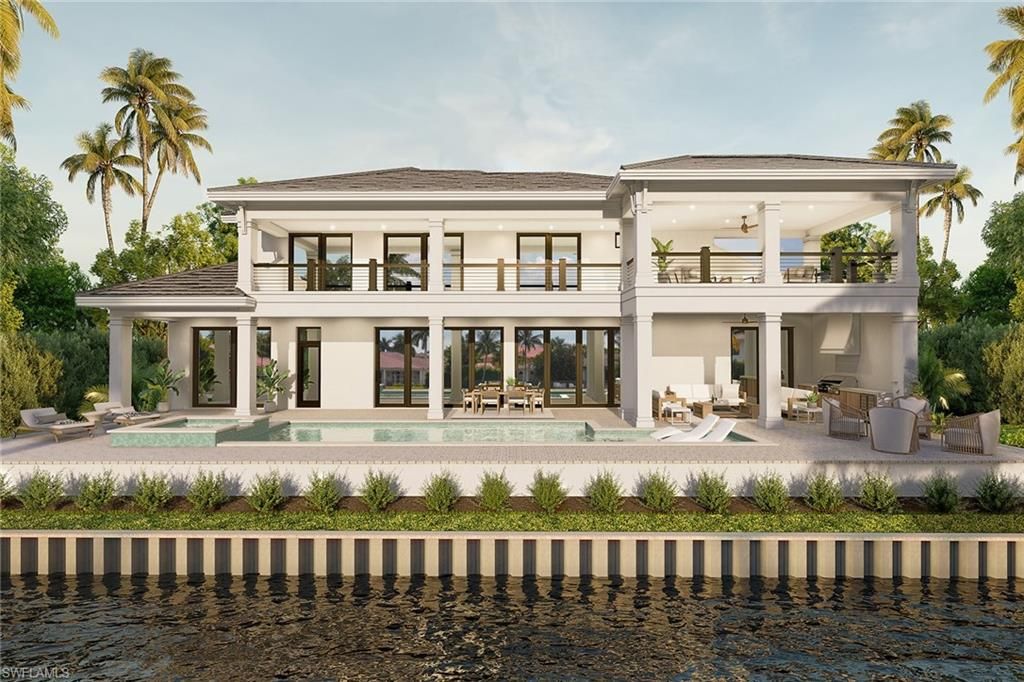 Backyard, Exterior, Facade, Pool, Modern