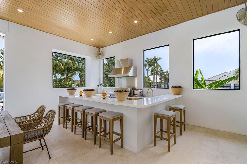 Interior, Kitchen, Pendant Lights, Recessed Lighting, Wooden Ceilings
