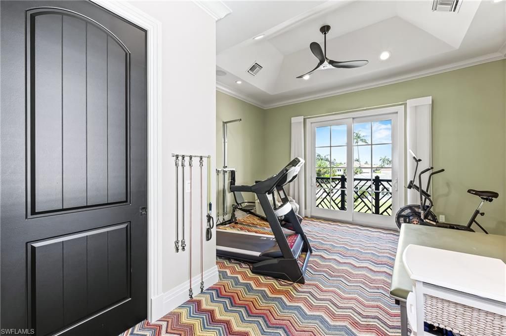 Fitness Equipment, Interior, Recessed Lighting