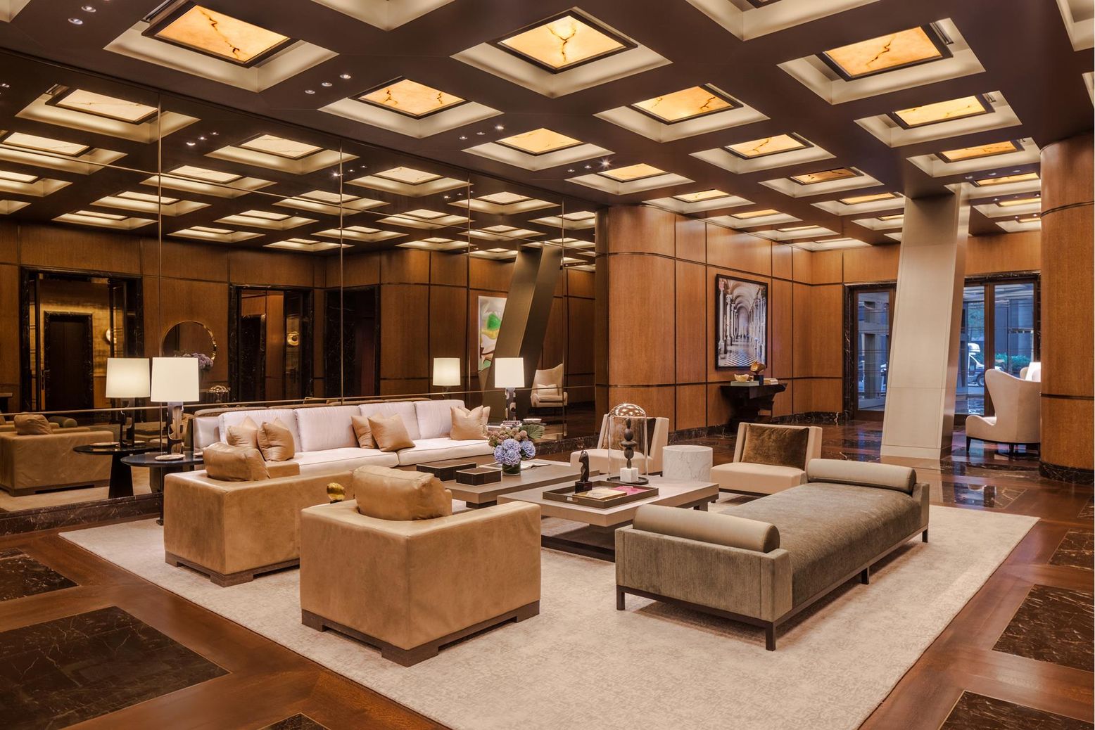 Interior, Living room, Recessed Lighting