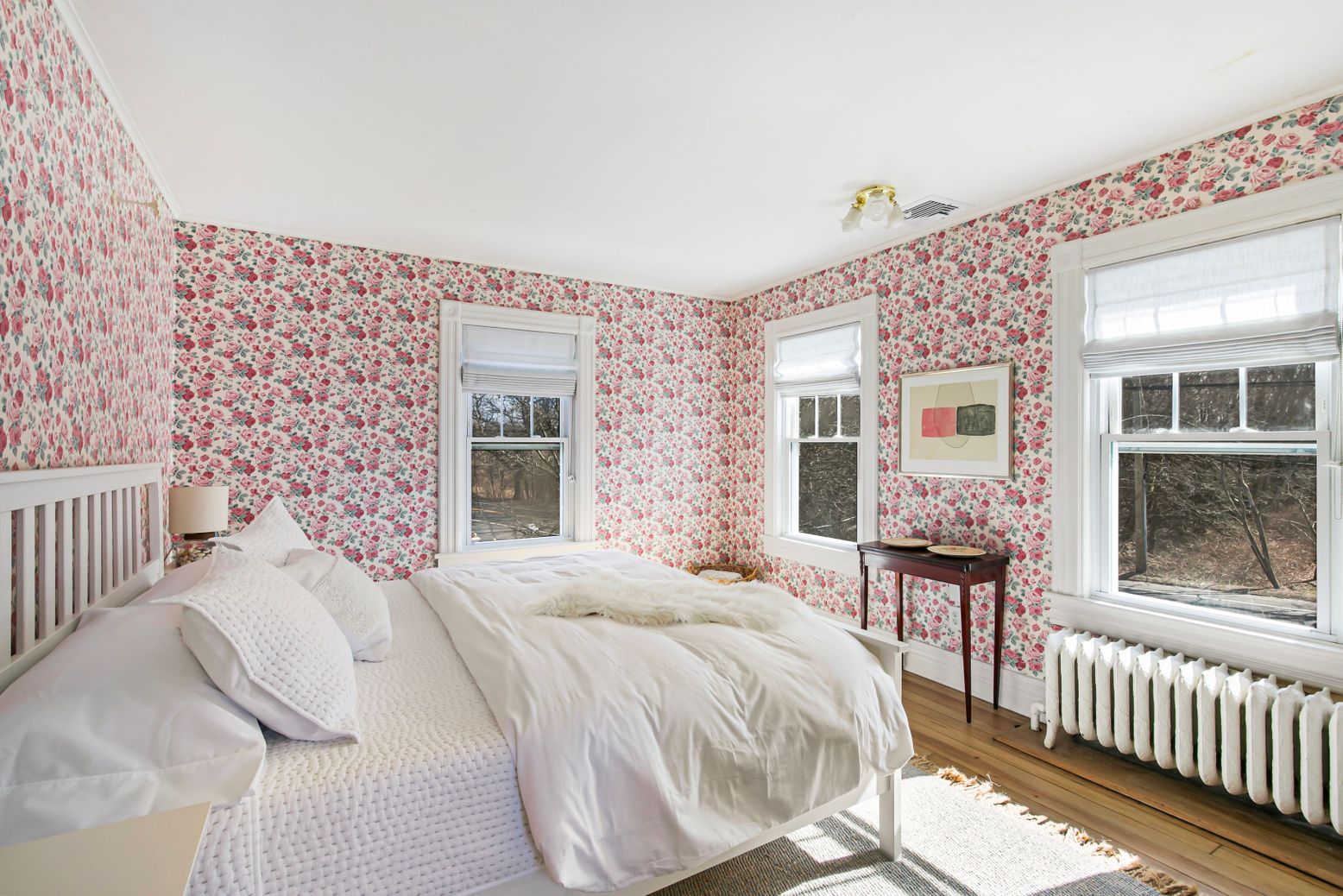 Bedroom, Interior, Wood Texture Flooring