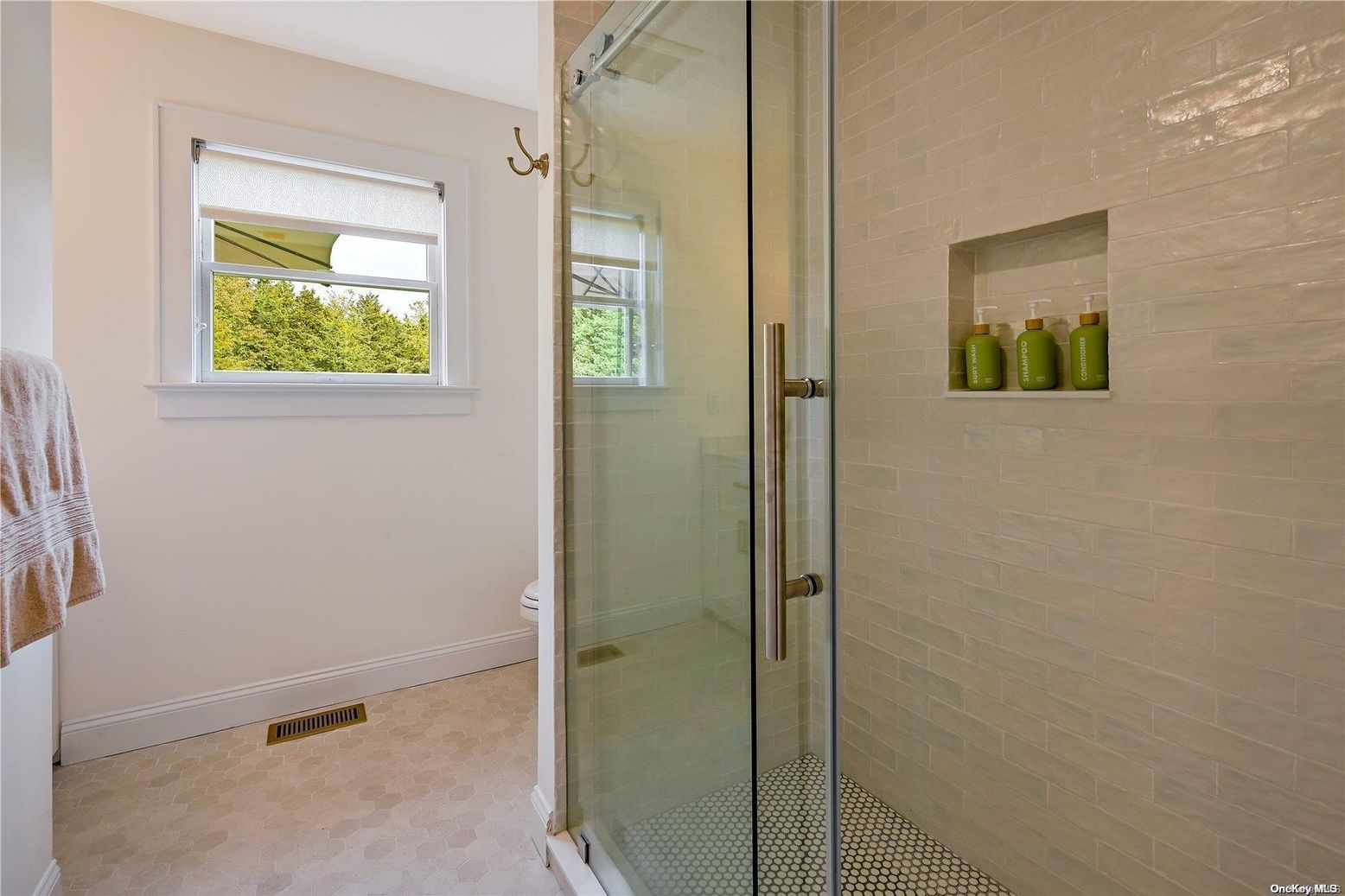 Bathroom, Glass Shower, Interior, Stone Walls