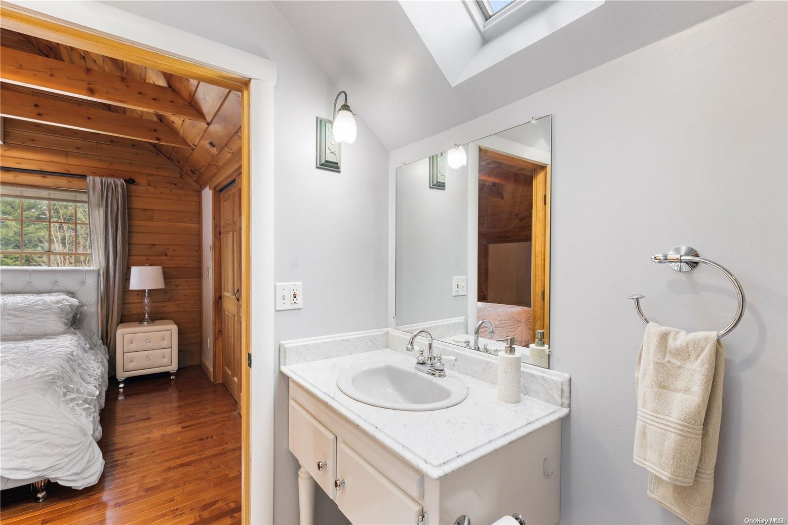 Bathroom, Interior, Wooden Ceilings, Wood Texture Flooring, Wooden Walls