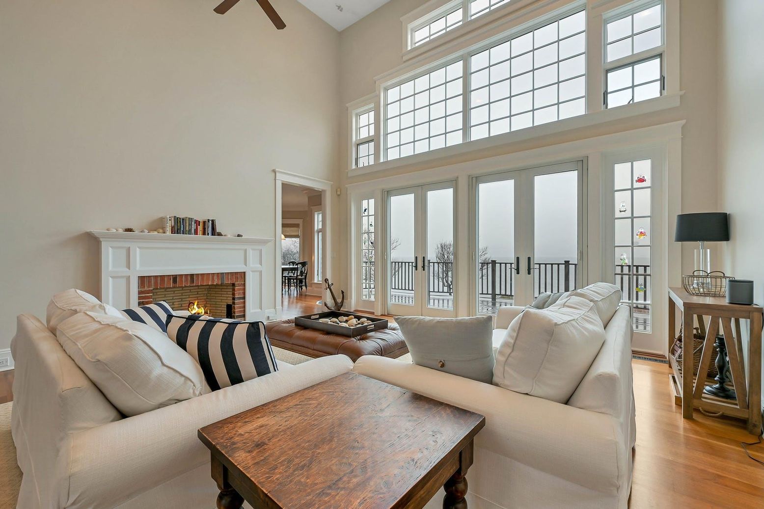 Fireplace, Interior, Living room, Wood Texture Flooring