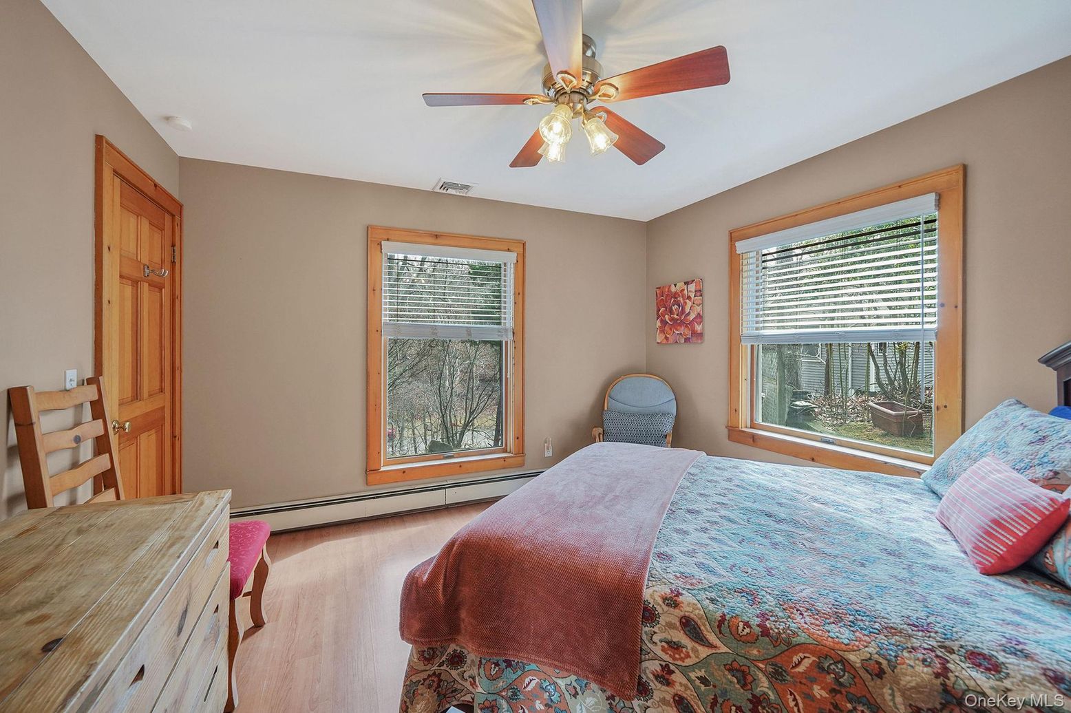 Bedroom, Interior, Wood Texture Flooring