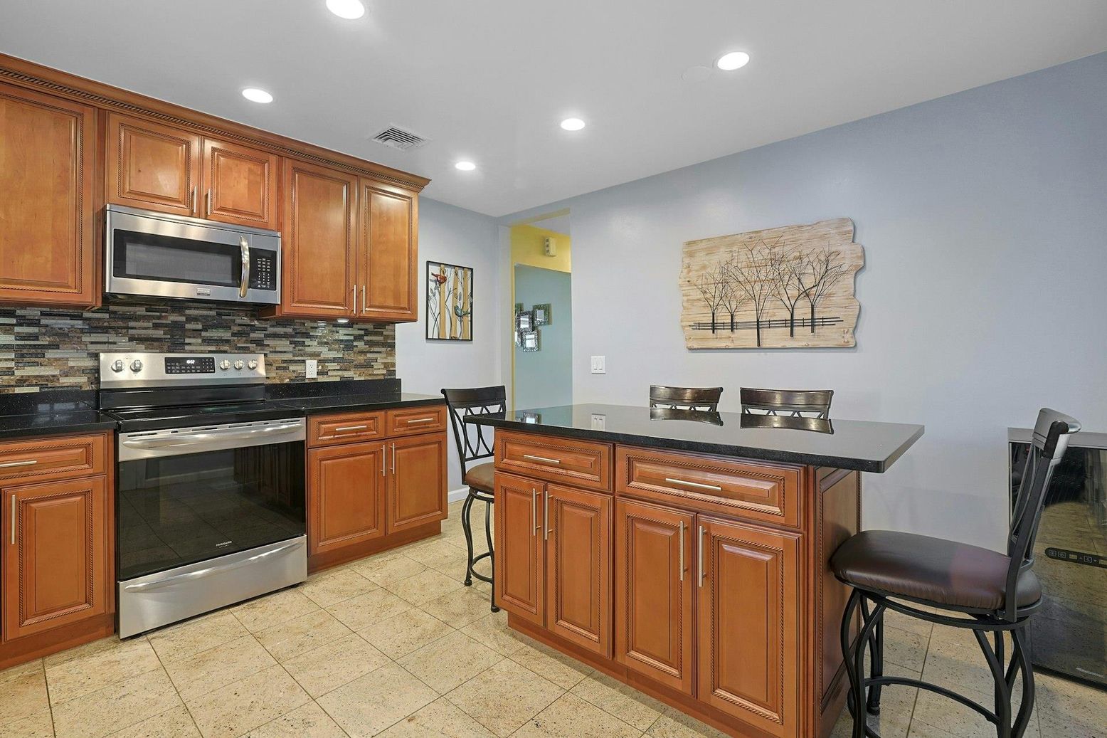 Interior, Kitchen, Recessed Lighting, Stainless Steel Appliances