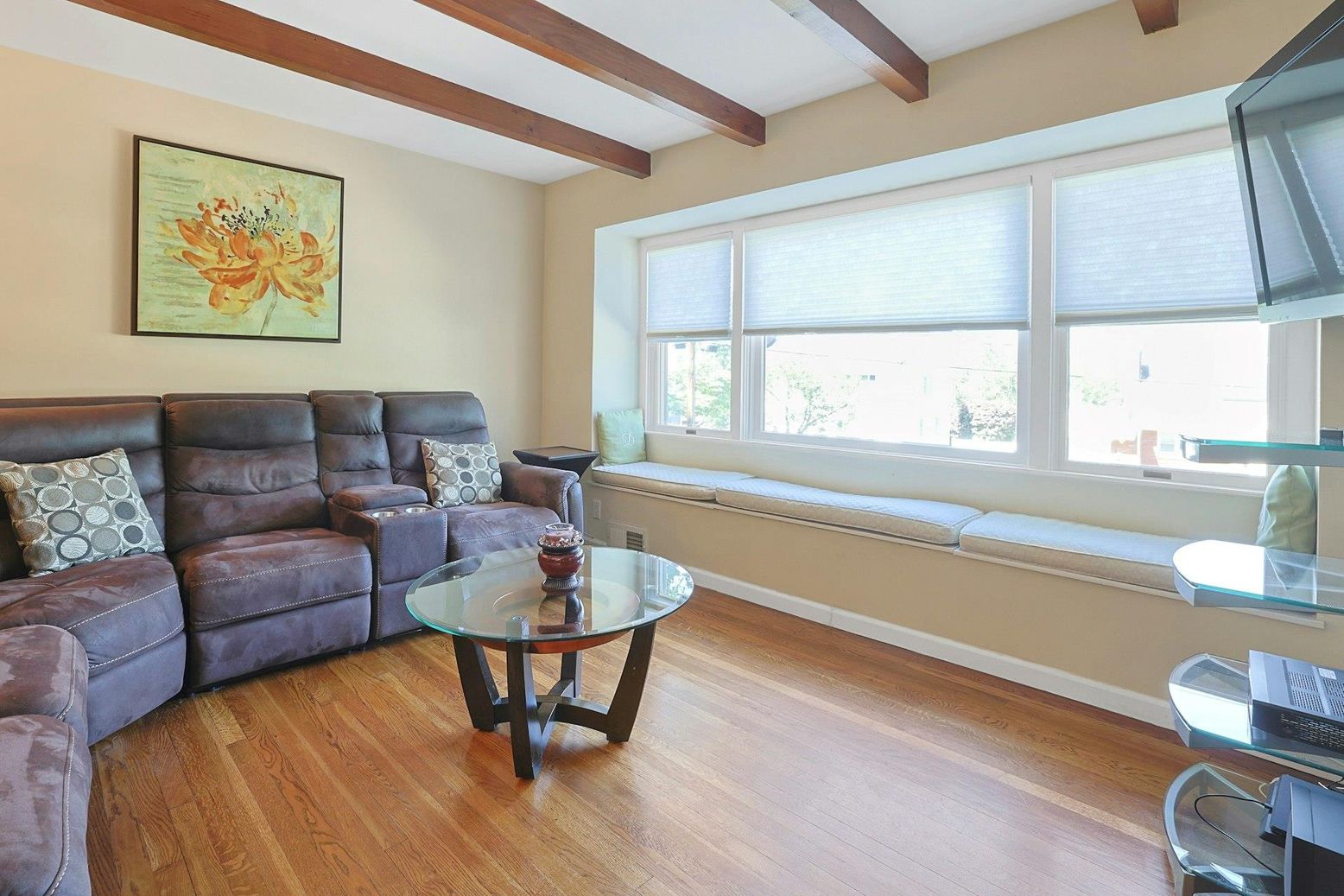 Interior, Living room, Wooden Beams, Wood Texture Flooring