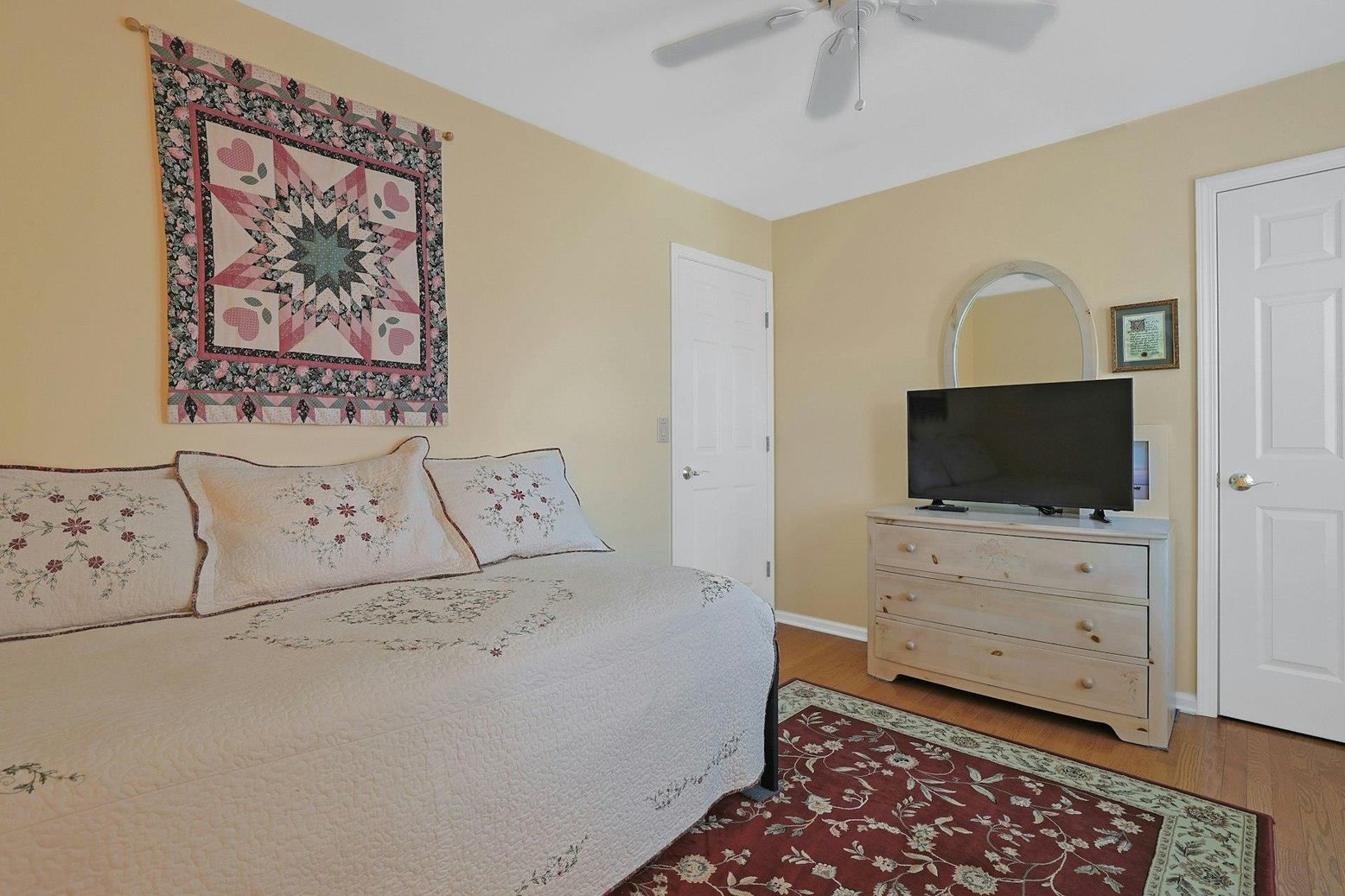 Bedroom, Interior, Wood Texture Flooring