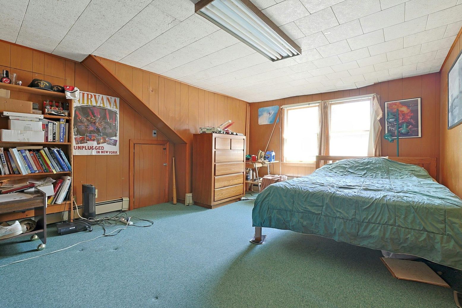 Bedroom, Interior, Wooden Walls