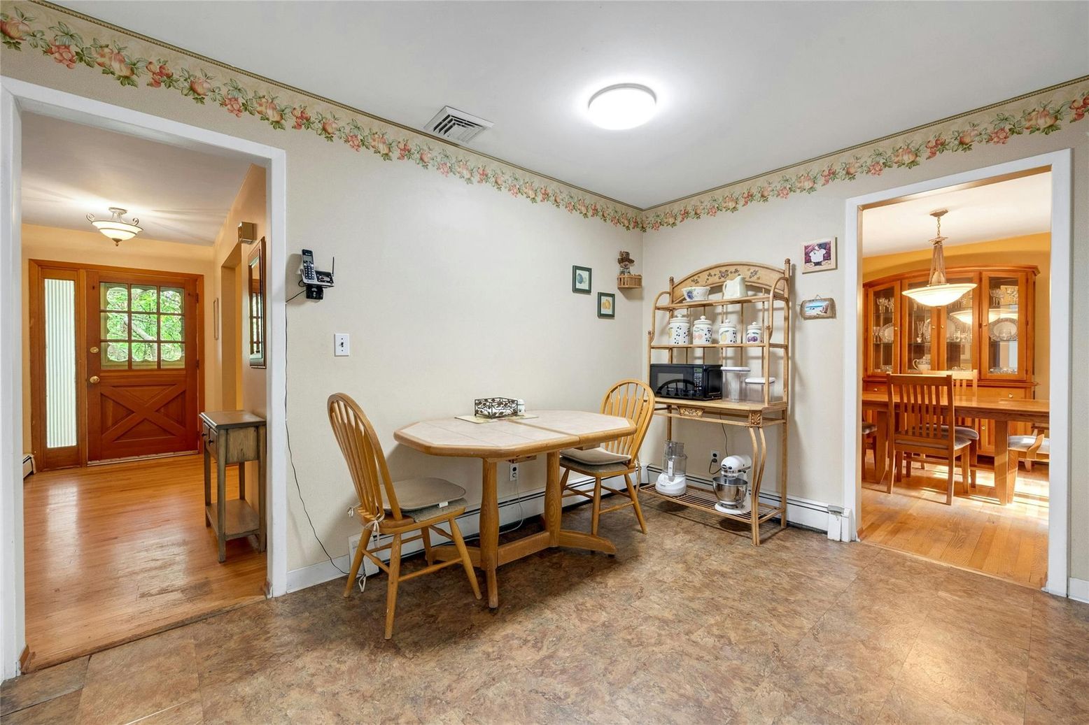Dining room, Interior, Wood Texture Flooring