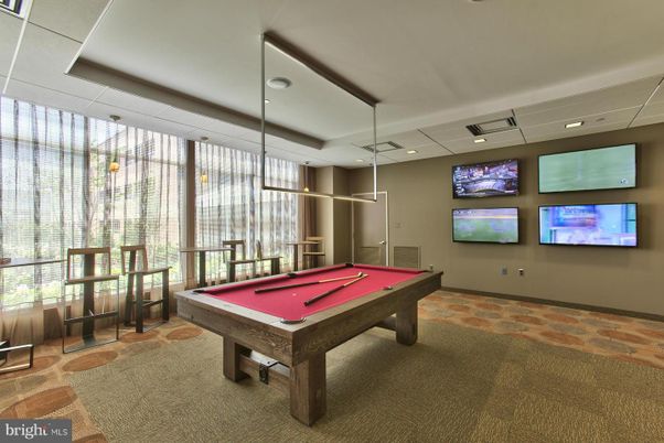 Billiard Table, Game Room, Interior, Pendant Lights, Recessed Lighting