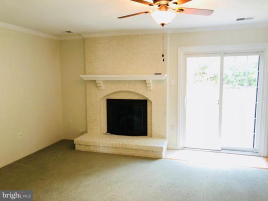 Empty room, Fireplace, Interior