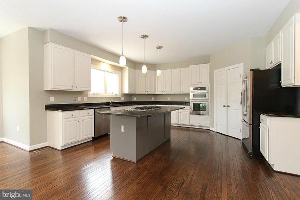 Interior, Kitchen, Pendant Lights, Stainless Steel Appliances, Wood Texture Flooring