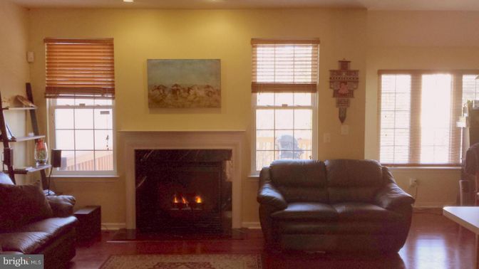 Fireplace, Interior, Recessed Lighting, Wood Texture Flooring