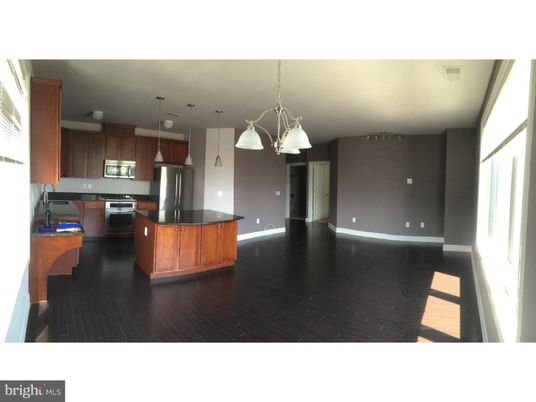 Interior, Kitchen, Pendant Lights, Stainless Steel Appliances, Wood Texture Flooring