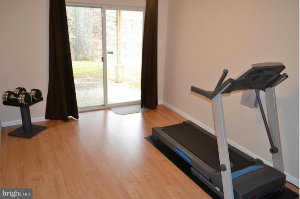 Fitness Equipment, Interior, Wood Texture Flooring