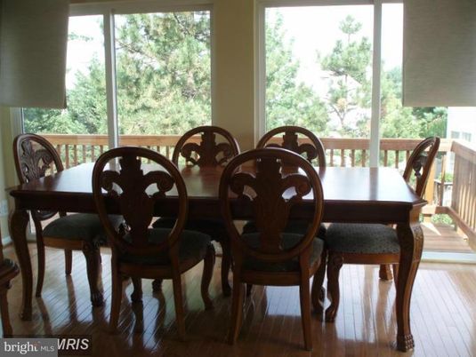 Dining room, Interior, Wood Texture Flooring
