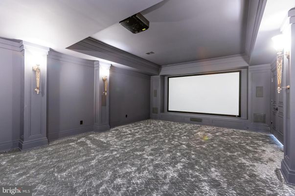 Empty room, Interior, Projection Screen, Theatre Room