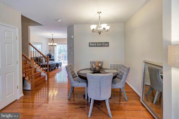 Chandelier, Dining room, Interior, Pendant Lights, Wood Texture Flooring