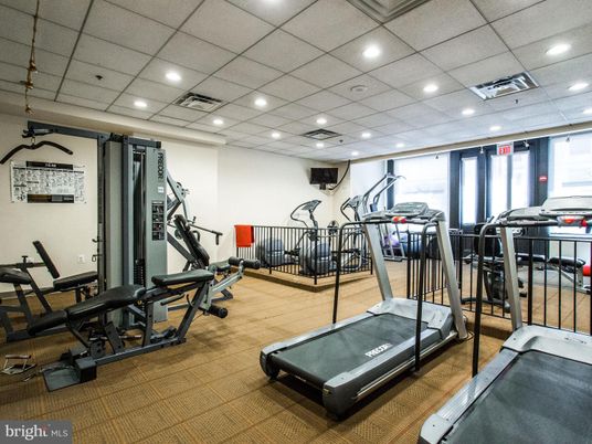 Fitness Equipment, Gym, Interior, Recessed Lighting