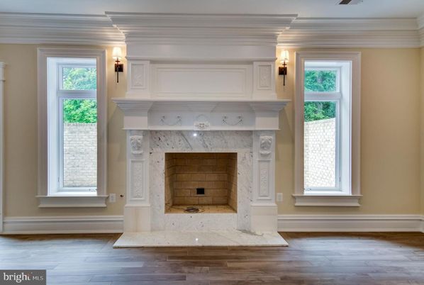 Fireplace, Interior, Wood Texture Flooring
