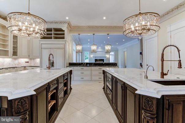 Chandelier, Interior, Kitchen, Pendant Lights, Recessed Lighting