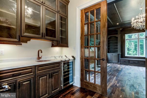 Chandelier, Interior, Kitchen, Recessed Lighting, Wood Texture Flooring
