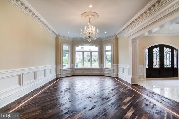 Chandelier, Interior, Recessed Lighting, Wood Texture Flooring