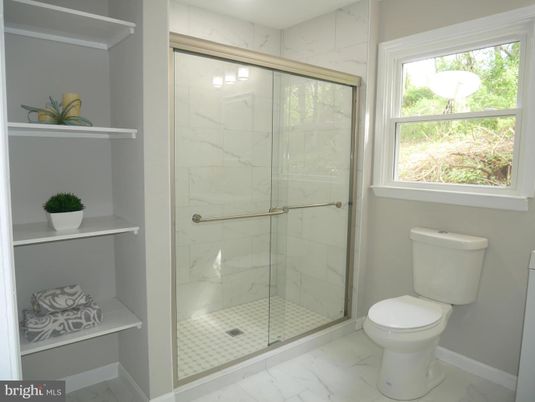 Bathroom, Glass Shower, Interior, Marble, Marble Walls