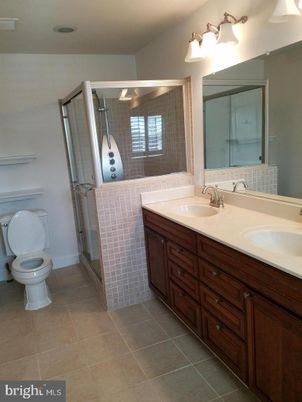 Bathroom, Dual Sink Vanities, Glass Shower, Interior