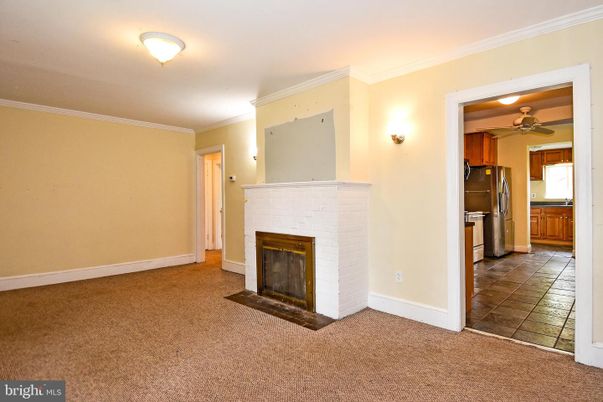 Empty room, Fireplace, Interior