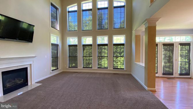 Empty room, Fireplace, Interior, Wood Texture Flooring
