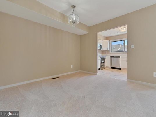 Chandelier, Empty room, Interior, Kitchen, Pendant Lights