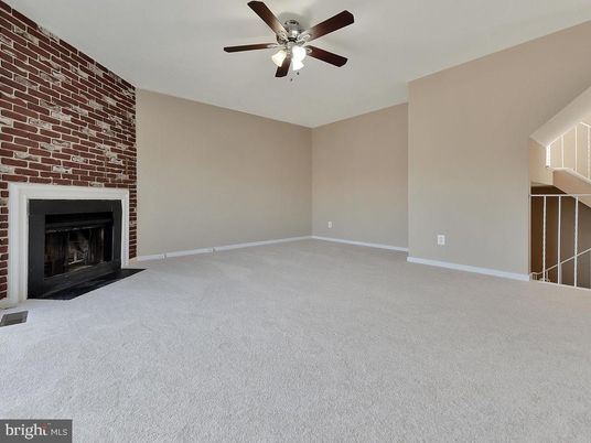 Empty room, Fireplace, Interior, Stone Walls
