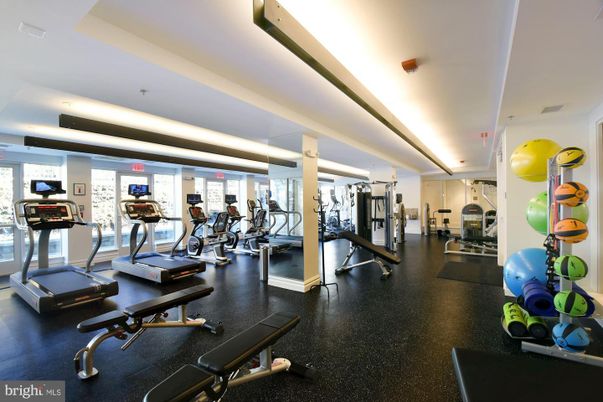 Fitness Equipment, Gym, Interior, Recessed Lighting