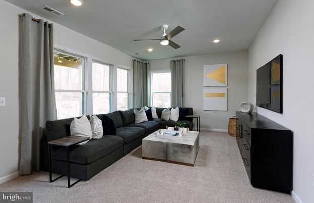 Interior, Living room, Recessed Lighting