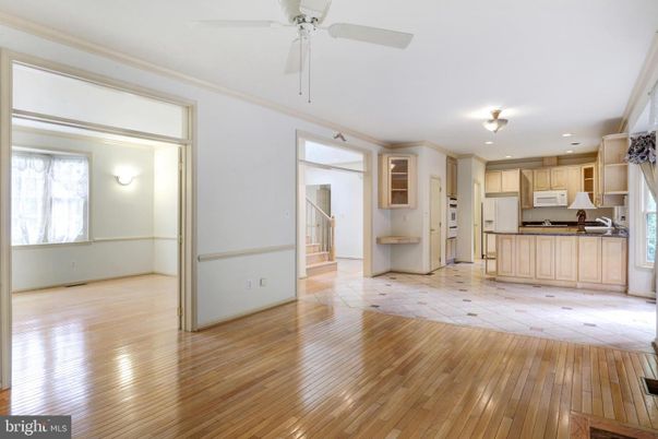 Empty room, Interior, Kitchen, Wood Texture Flooring