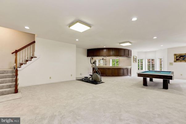 Billiard Table, Fitness Equipment, Game Room, Interior, Recessed Lighting