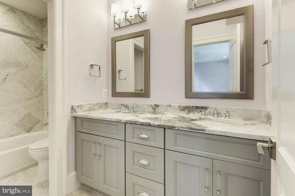 Bathroom, Dual Sink Vanities, Interior, Marble Walls