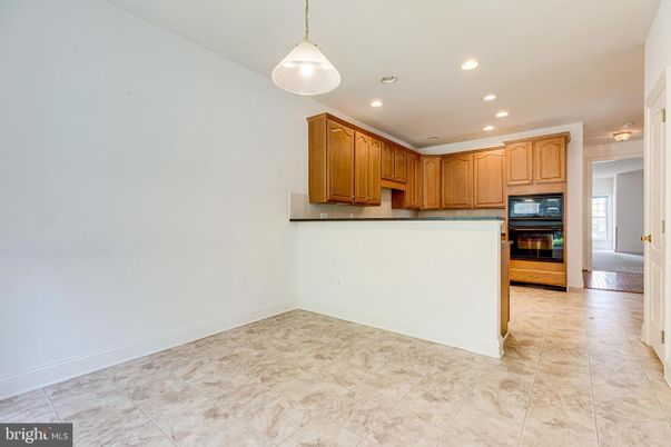 Empty room, Interior, Kitchen, Pendant Lights, Recessed Lighting