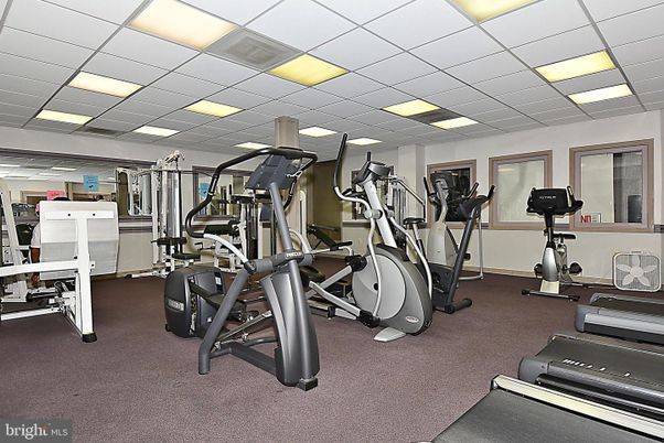 Fitness Equipment, Gym, Interior, Recessed Lighting