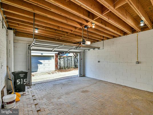 Garage, Interior, Stone Walls, Wooden Beams, Wooden Ceilings