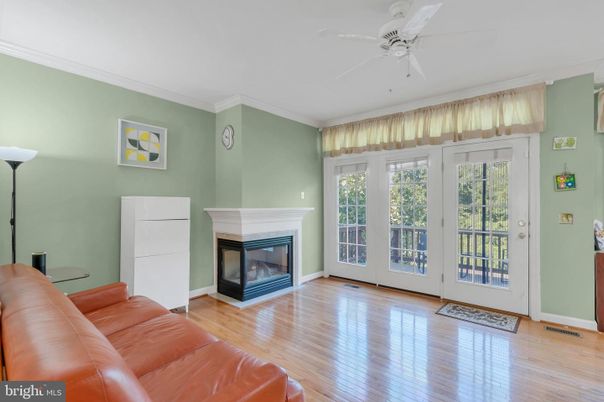 Empty room, Fireplace, Interior, Wood Texture Flooring