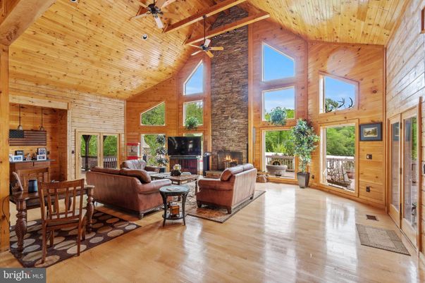 Fireplace, Interior, Living room, Stone Walls, Wooden Beams, Wooden Ceilings, Wood Texture Flooring, Wooden Walls