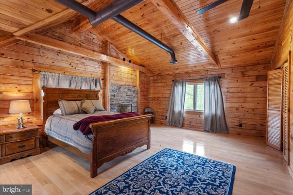 Bedroom, Interior, Wooden Beams, Wooden Ceilings, Wood Texture Flooring, Wooden Walls
