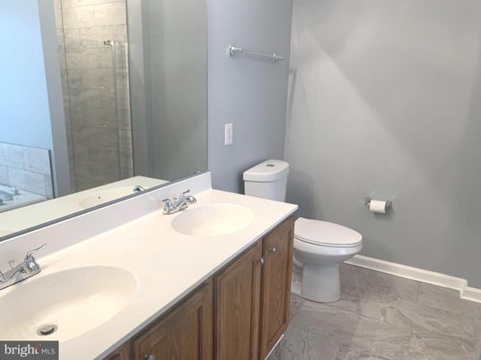 Bathroom, Dual Sink Vanities, Glass Shower, Interior, Marble